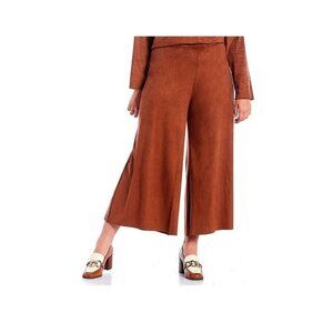 Bryn Walker Sequoia Flat Front Ella Faux Suede Pants NWT Size XXL A1